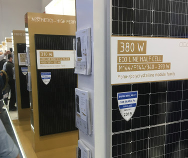 Luxors monter på Intersolar.