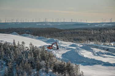 Markbygden där Europas största vindkraftpark håller på att byggas.