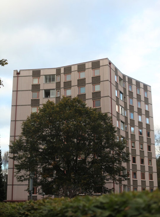 Ett av grannhusen till Stacken i Bergsjön iGöteborg